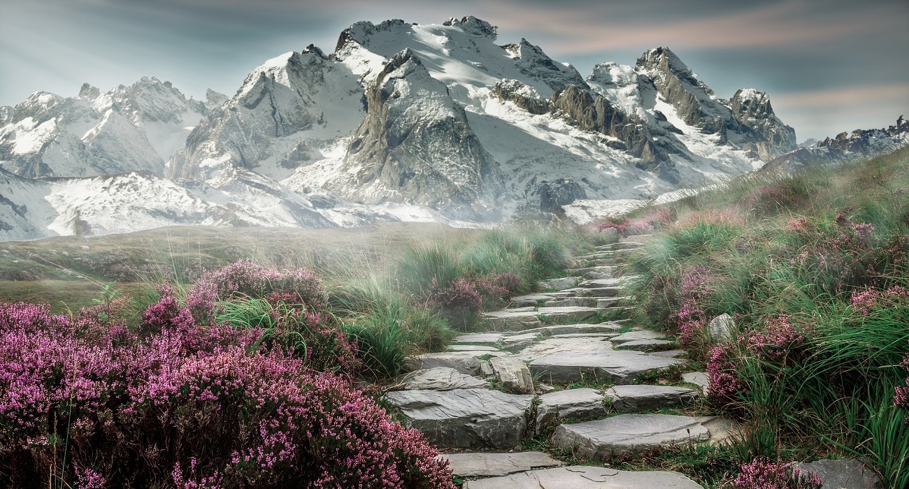 Path to the mountains
