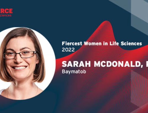 Sarah McDonald from Baymatob named one of 2022’s Fiercest Women in Life Sciences