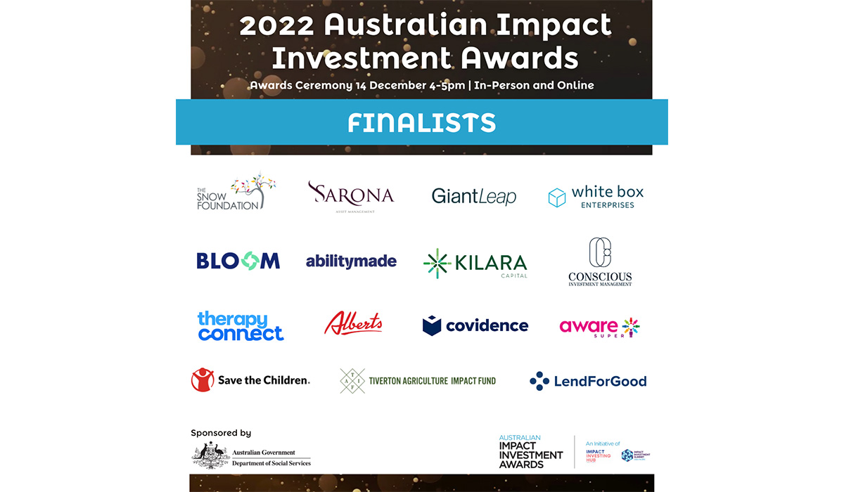 2022 australian impact investment awards